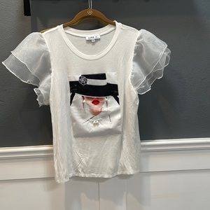 Ladies size large t-shirt with embellishment